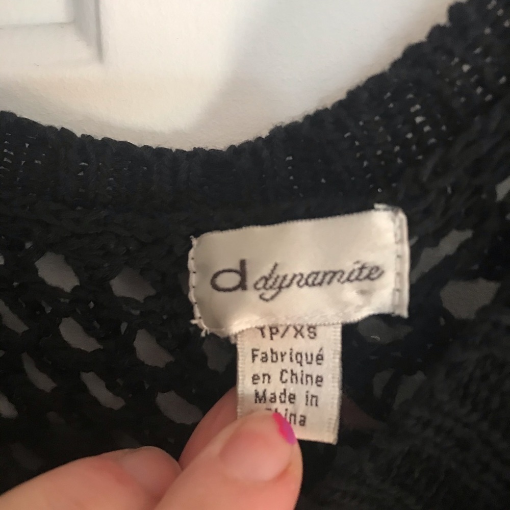Black Open Knit Oversized Sweater
XS (Fits S/M) EUC - Picture 10 of 12